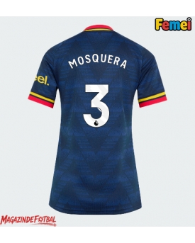 Arsenal Cristhian Mosquera #3 Tricou Fotbal Replică 2026-27 Femei Deplasare Arsenal Cristhian Mosquera #3 Tricou Fotbal Replică 2026-27 Femei Deplasare